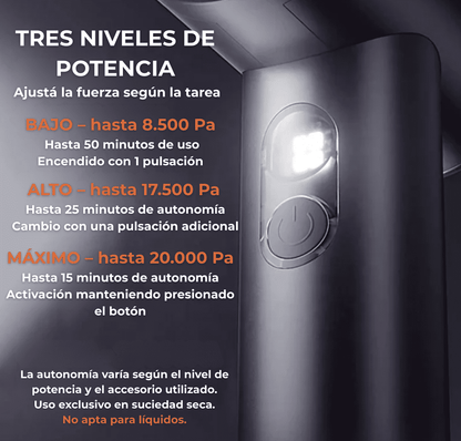 Aspiradora inalámbrica portátil MultiFay®